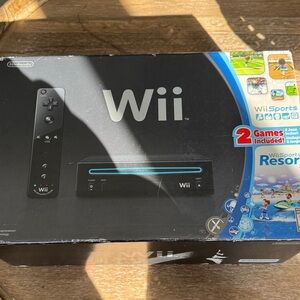 Nintendo Wii Console with Sports Games - Black